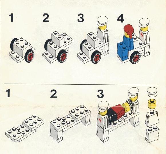 LEGO 555 Hospital Instructions LEGOLAND None