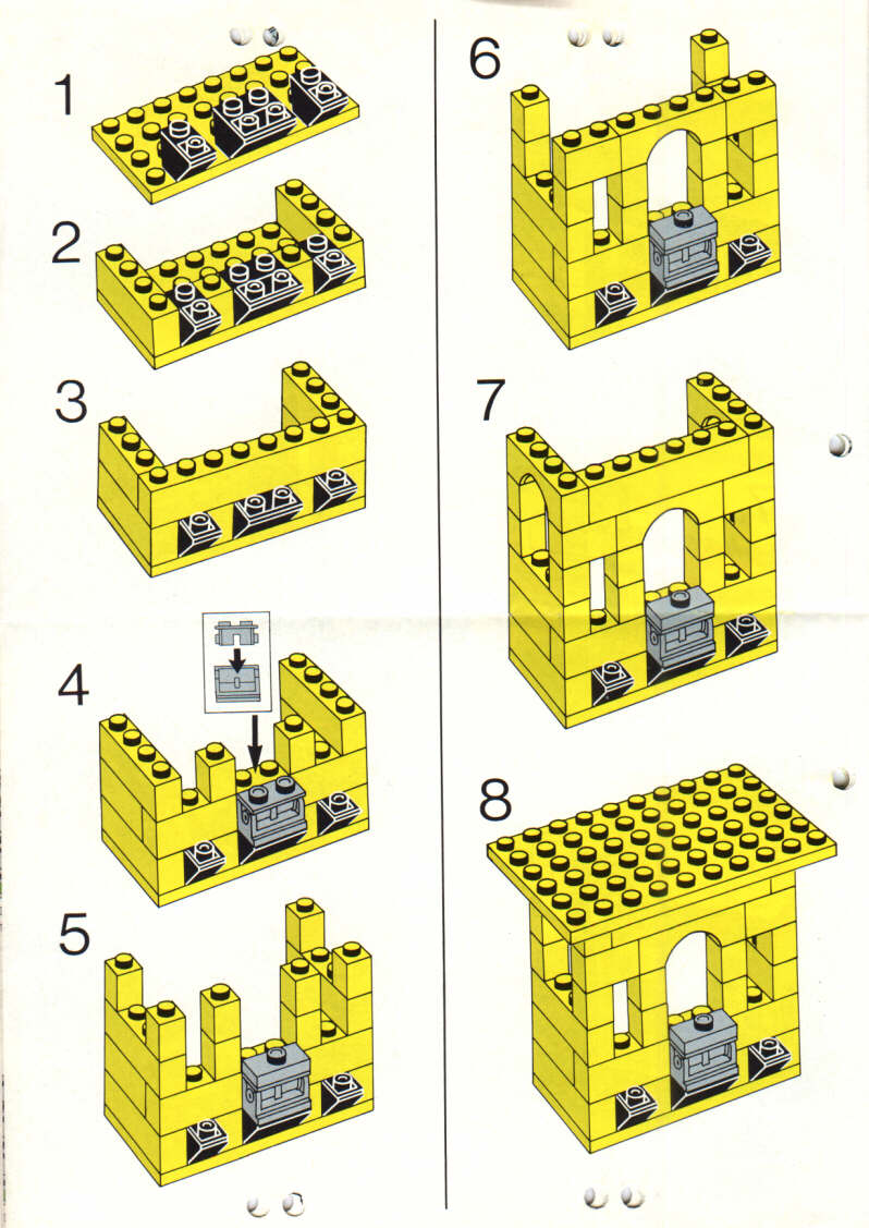 LEGO 1592 Town Square Castle Scene Instructions Town Classic