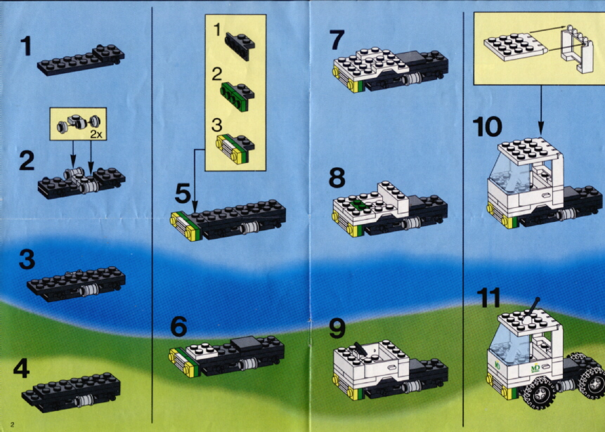 LEGO 1952 Milk Truck Instructions Town Special