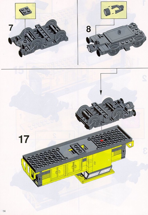 LEGO 4564 Freight Rail Runner Instructions Trains 9V