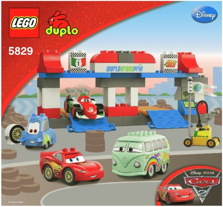 LEGO 5829 The Pit Stop Instructions Duplo Cars