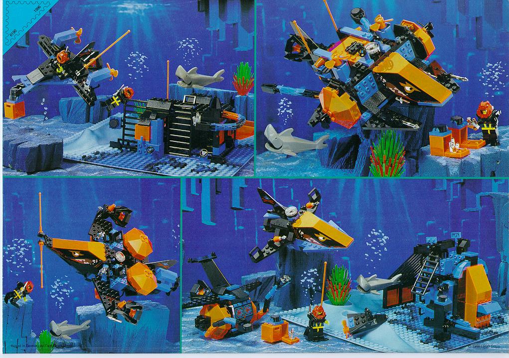 LEGO 6190 Shark s Crystal Cave Instructions Aquazone Aquasharks