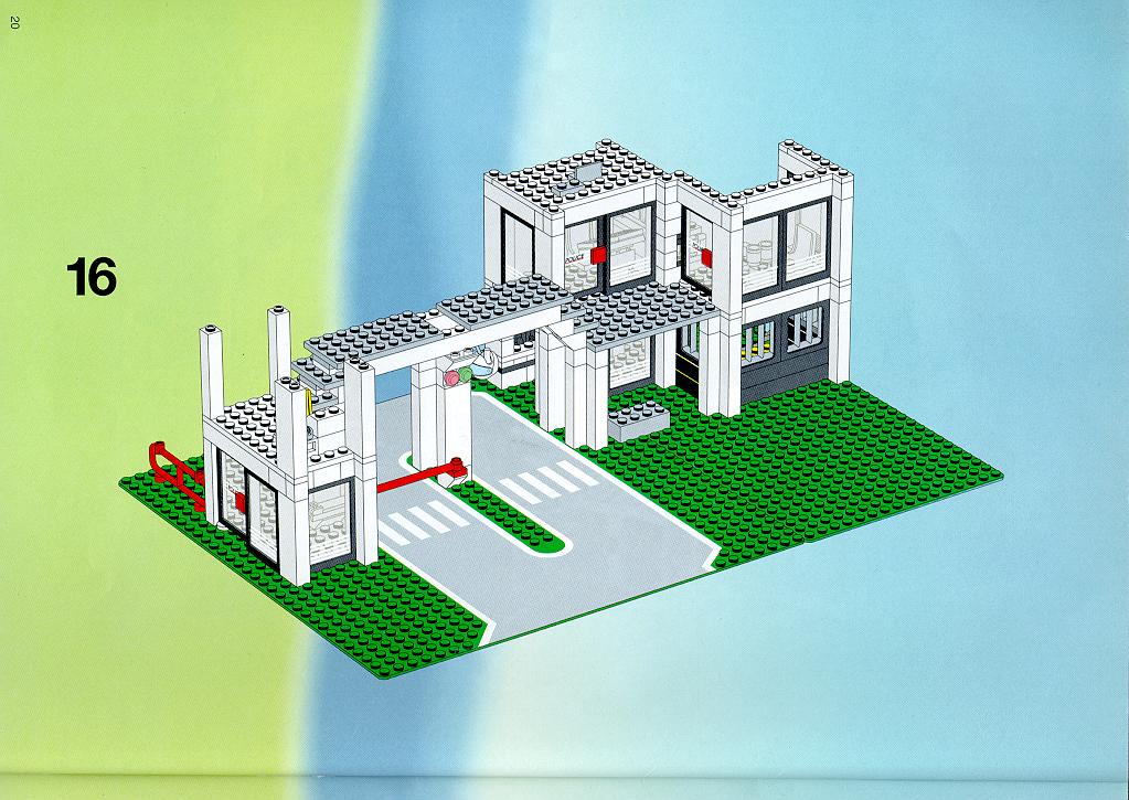 LEGO 6398 Central Precinct HQ Instructions Town Police