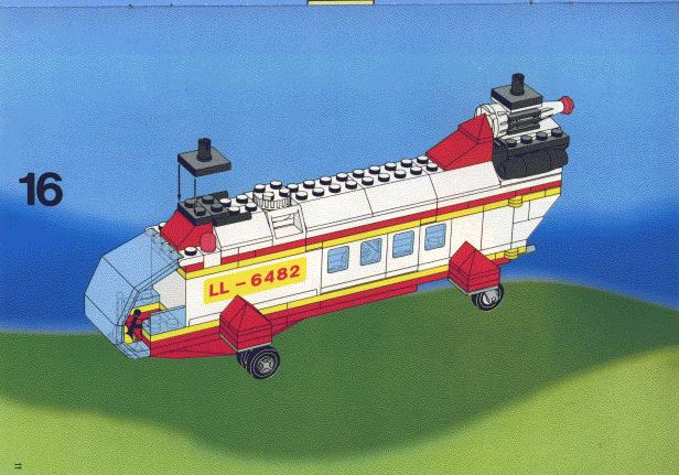 LEGO 6482 Rescue Helicopter Instructions Town Rescue