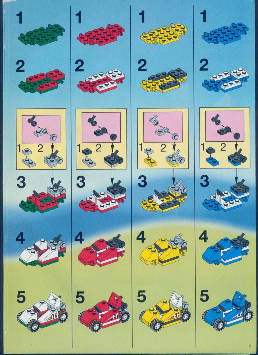 LEGO 6539 Victory Cup Racers Instructions Town Racing