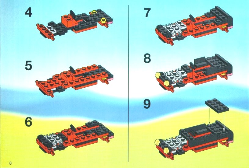 LEGO 6561 Hot Rod Club Instructions Town Vehicles