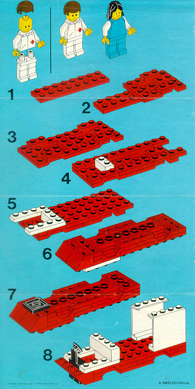 LEGO 6688 Ambulance Instructions Town Medical