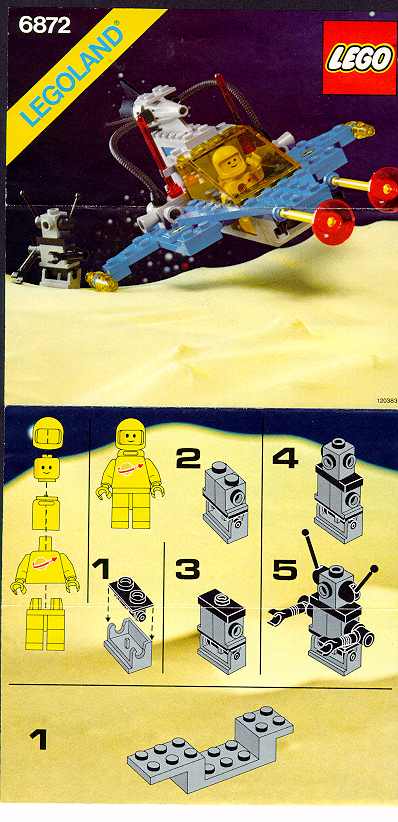 LEGO 6872 Xenon X-Craft Instructions, Space - Classic