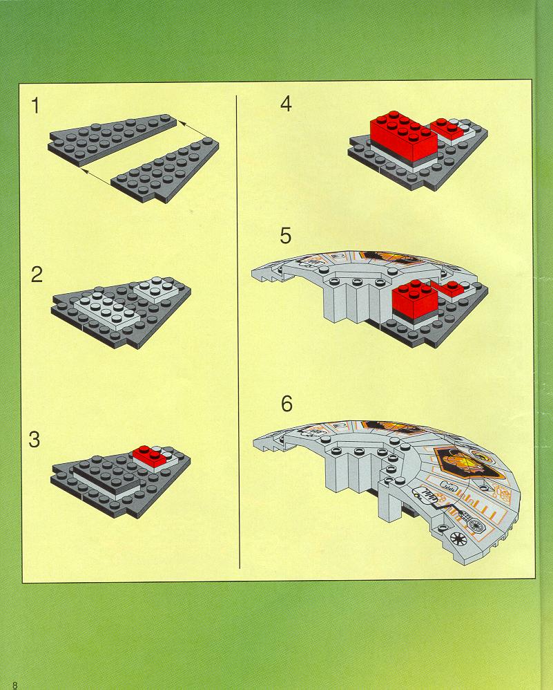 LEGO 6915 Warp Wing Fighter Instructions Space UFO