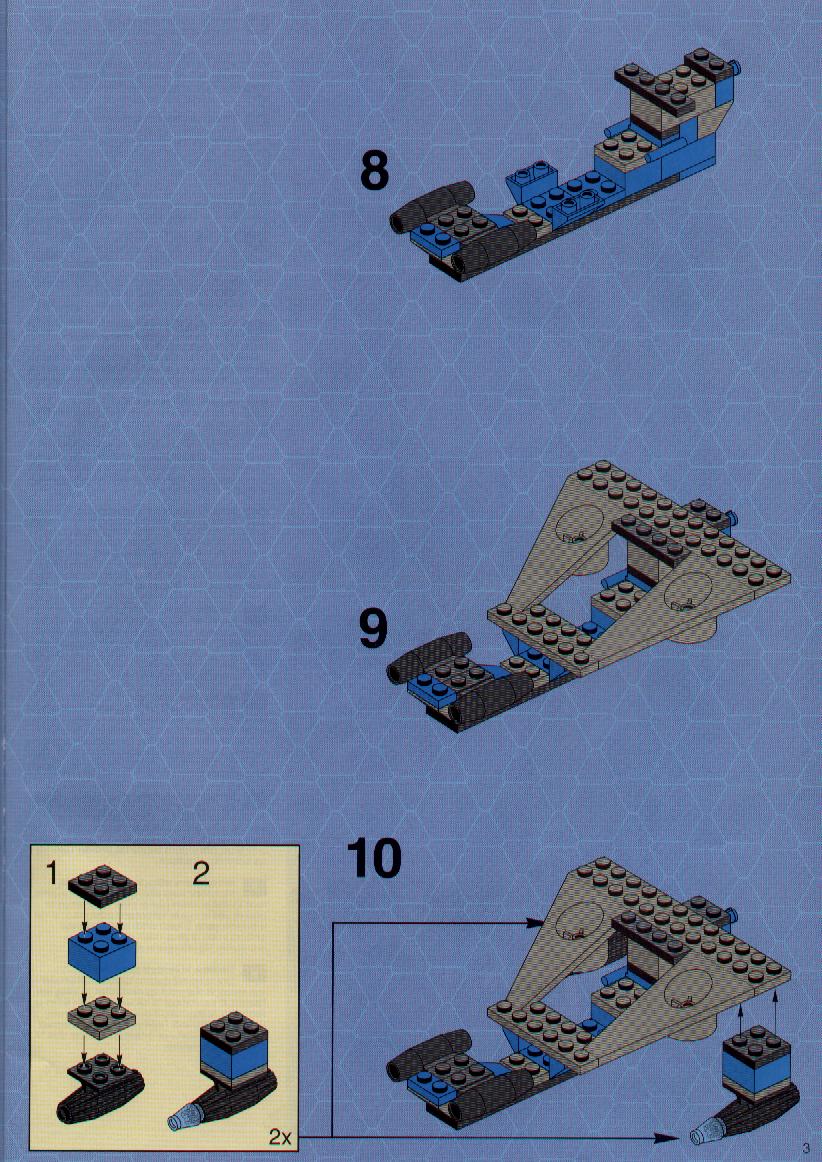 LEGO Instructions for set 6969 Celestial Stinger / Space Swarm, Space ...