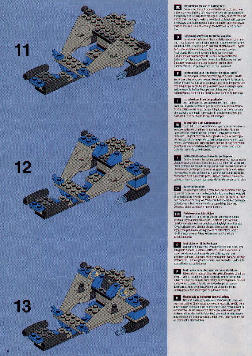 LEGO Instructions for set 6969 Celestial Stinger / Space Swarm, Space ...