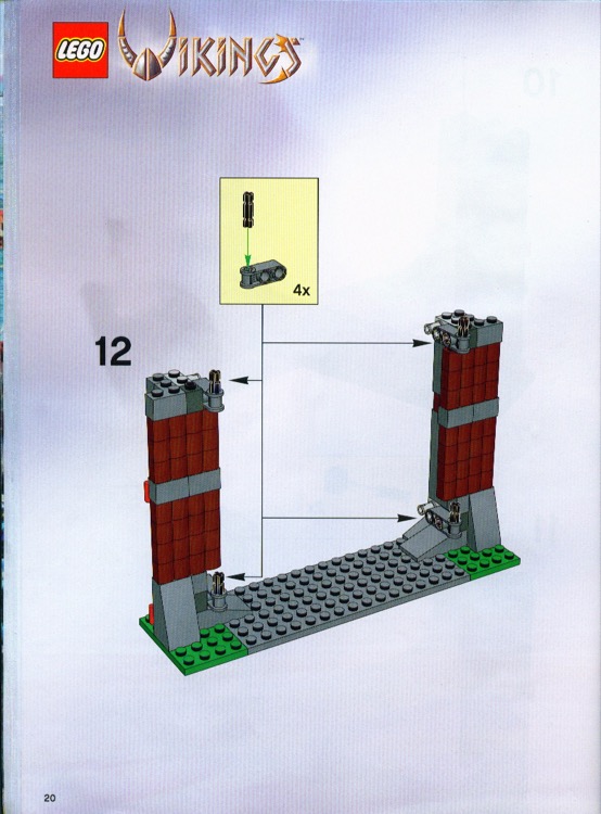 LEGO Instructions For Set 7019 Viking Fortress Against The Fafnir LEGO Instructions For Set 7019 Viking Fortress Against The Fafnir