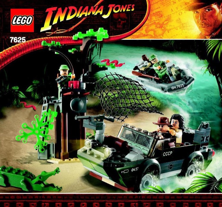 LEGO 7625 River Chase Instructions Indiana Jones Kingdom of the Crystal Skull