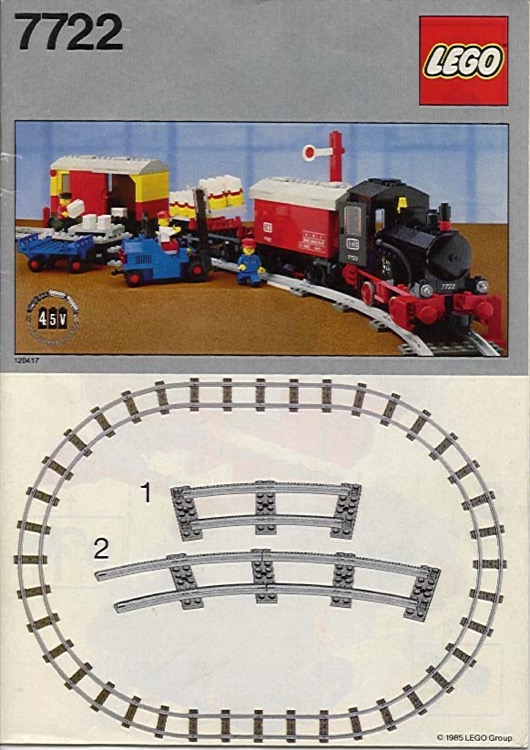 LEGO 7722 Steam Cargo Train Set Instructions Trains 4.5 12V