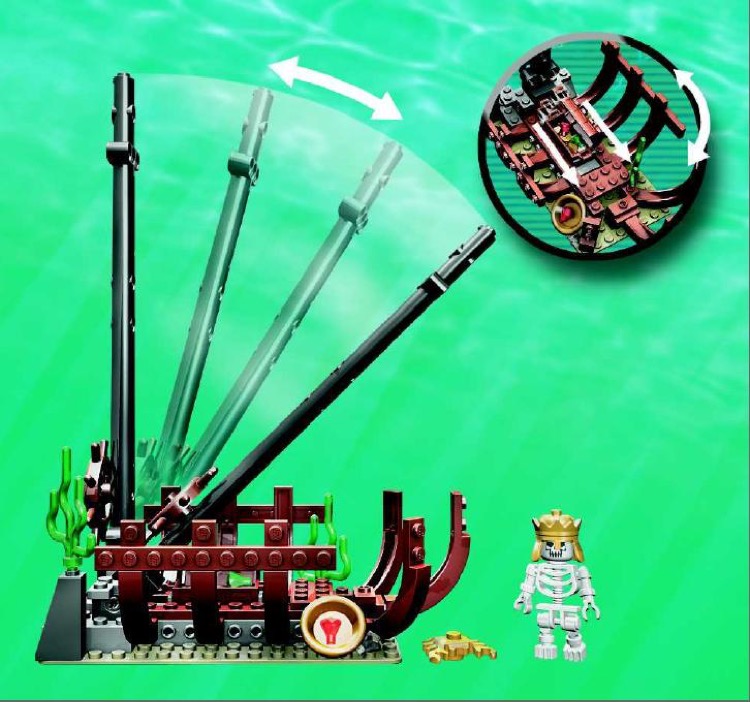 LEGO 7776 The Shipwreck Instructions Aqua Raiders None