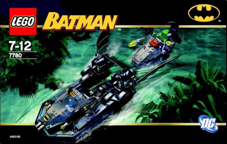 LEGO 7780 The Batboat Hunt for Killer Croc Instructions Batman None