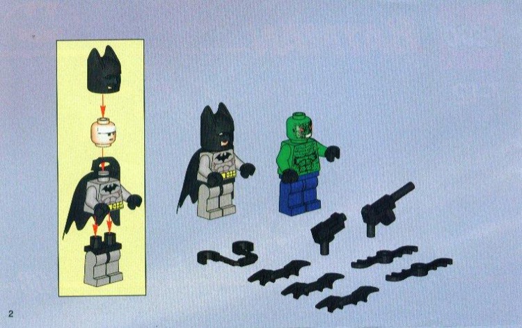 LEGO 7780 The Batboat Hunt for Killer Croc Instructions Batman None