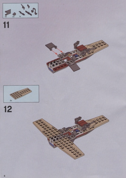 LEGO 7786 The Batcopter: The Chase for Scarecrow Instructions, Batman ...