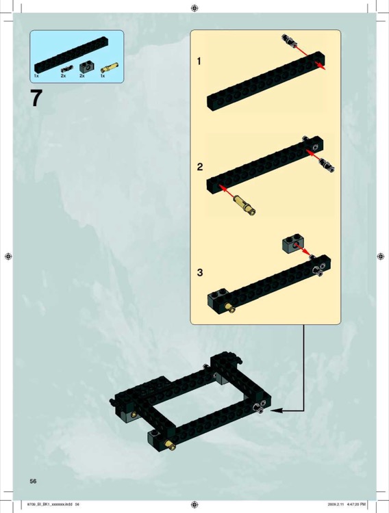 LEGO Instructions For Set 8709 Underground Mining Station Power Miners 