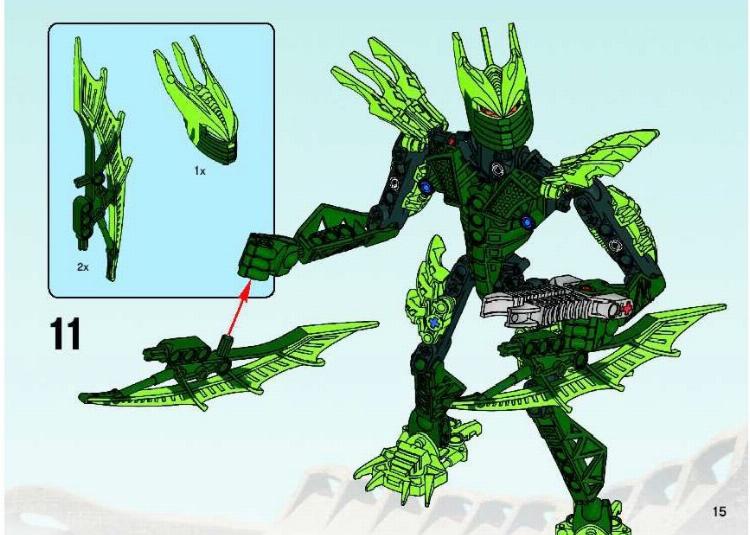 LEGO Instructions For Set 8980 Gresh Bionicle Glatorian
