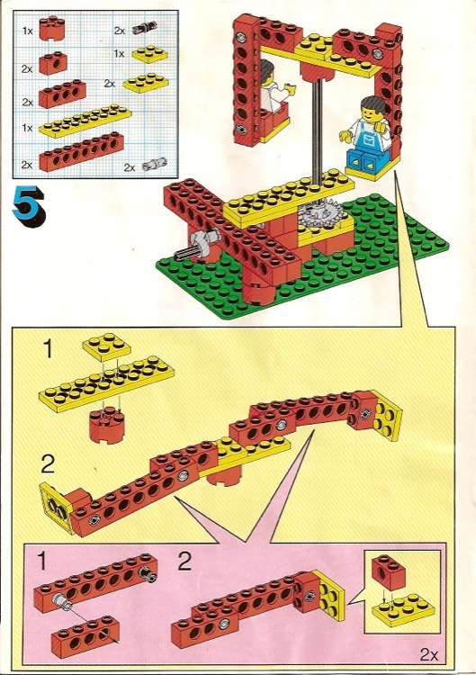 LEGO 9610 Gears Set Instructions, Dacta - Technic