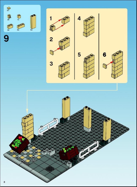 LEGO 10190 Market Street Instructions Advanced models Modular Buildings Collection