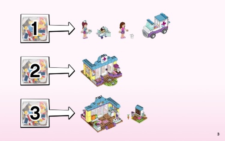 LEGO 10728 Mia s Vet Clinic Instructions Juniors Friends