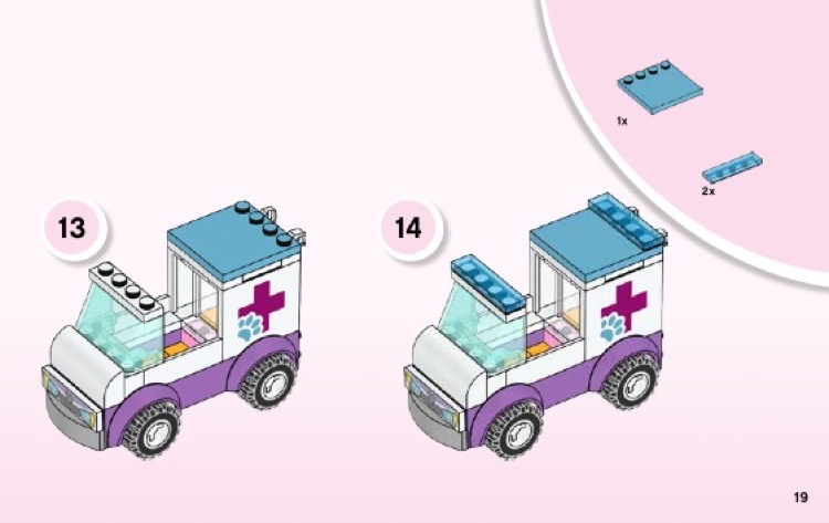 Lego friends mia's vet clinic instructions on sale