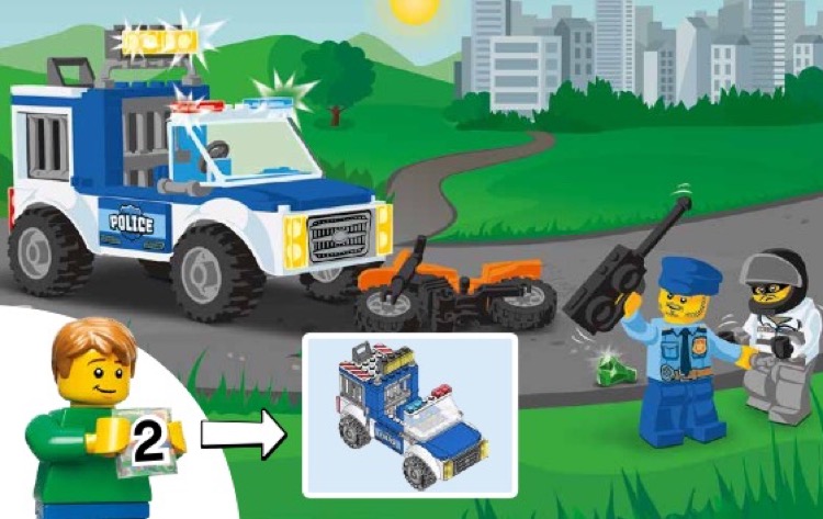 LEGO 10735 Police Truck Chase Instructions, Juniors - City