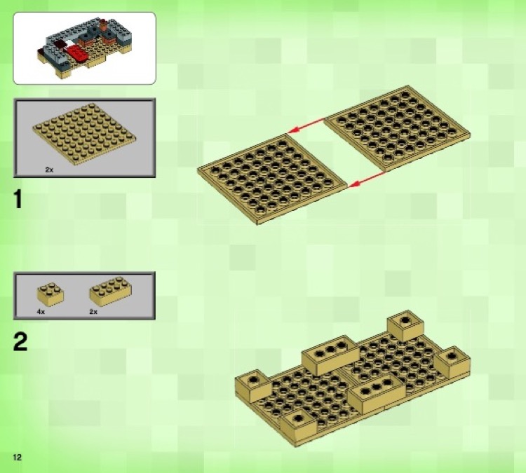 LEGO 21115 The First Night Instructions Minecraft Minifig scale