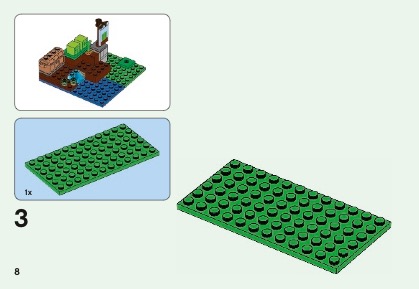 LEGO 21138 The Melon Farm Instructions Minecraft Minifig scale