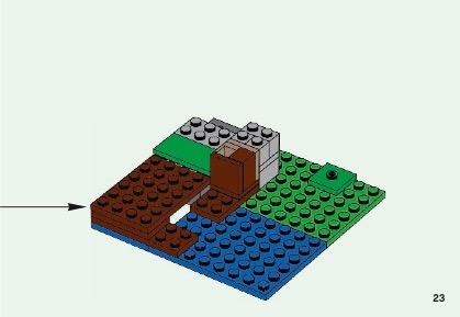 LEGO 21138 The Melon Farm Instructions Minecraft Minifig scale