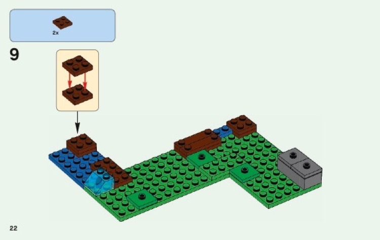 Minecraft lego chicken coop instructions sale