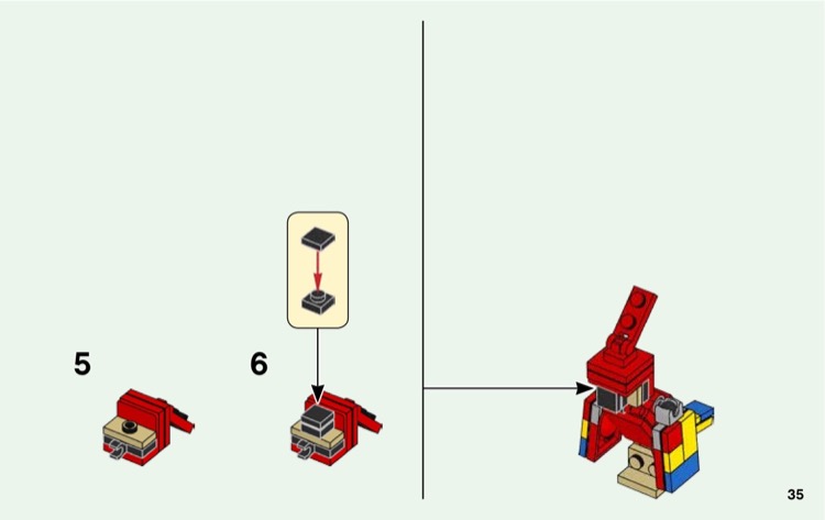 LEGO 21148 Minecraft Steve BigFig with Parrot Instructions Minecraft BigFig Series 1