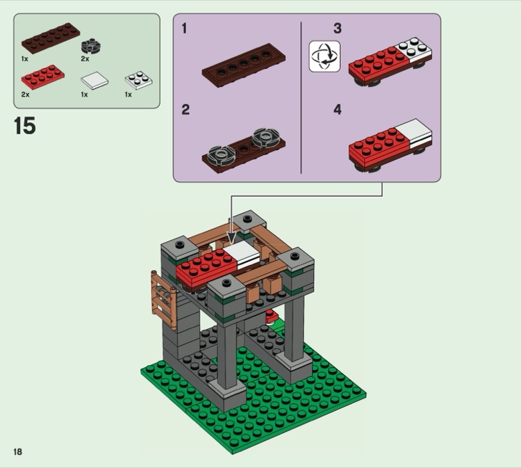 Lego minecraft 21158 instructions sale