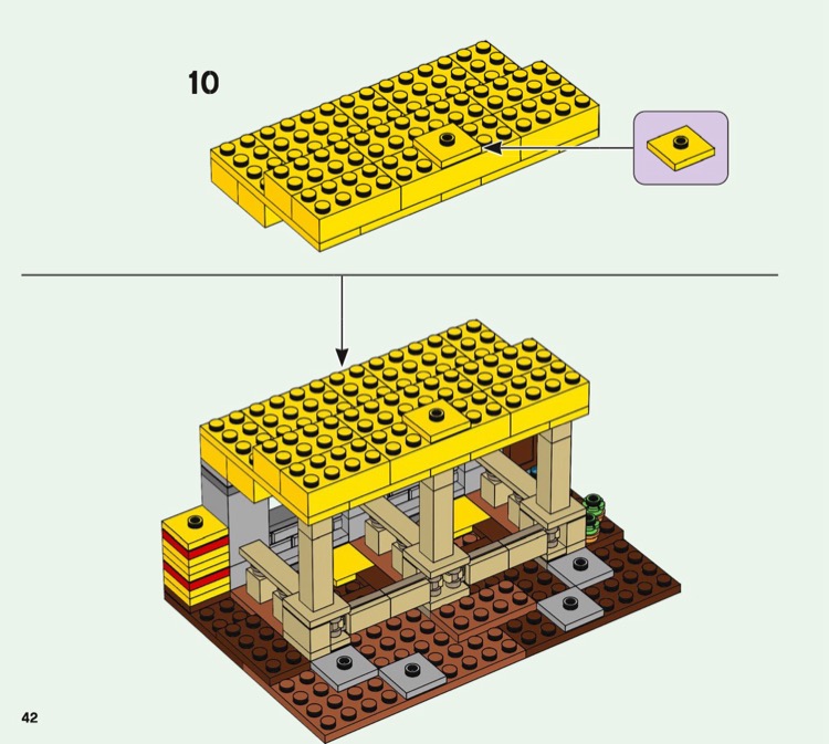 LEGO 21171 The Horse Stable Instructions Minecraft Minifig scale