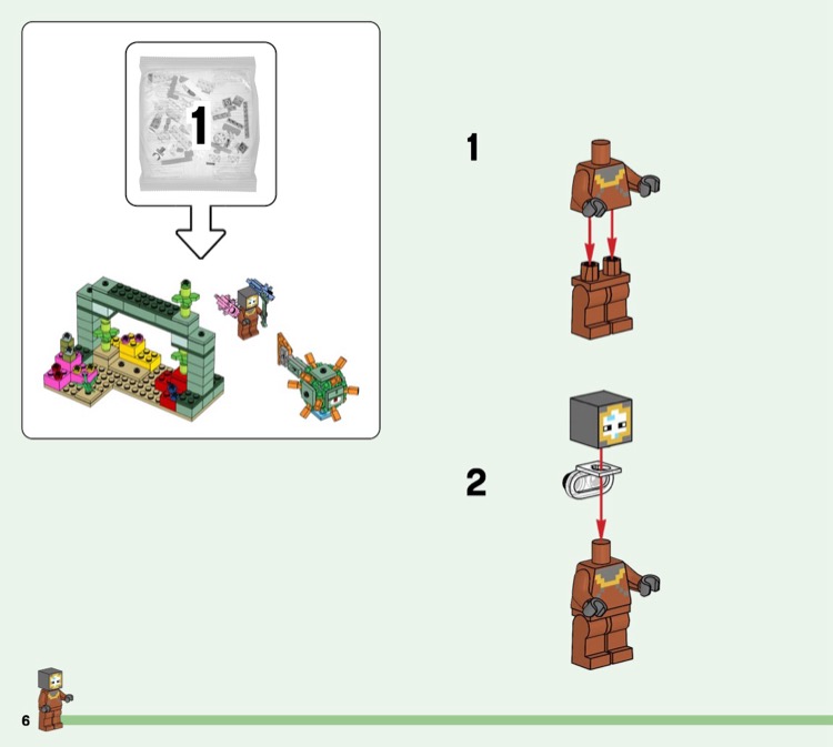 Lego minecraft elder guardian instructions online