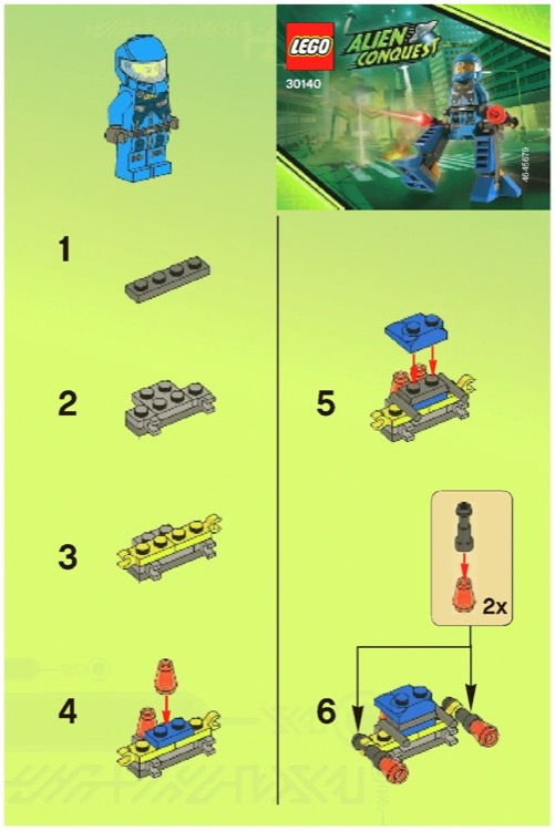 LEGO Instructions for set 30140 ADU Walker, Space - Alien Conquest