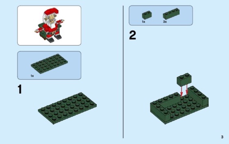 Lego 40206 santa sale