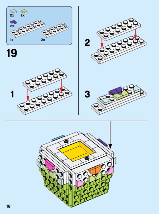 Lego egg instructions sale