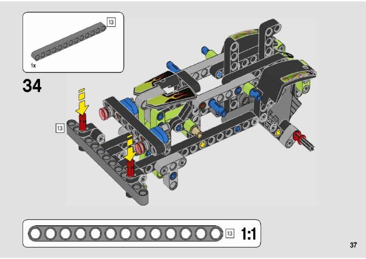 LEGO Instructions For Set 42118 Monster Jam Grave Digger Technic 