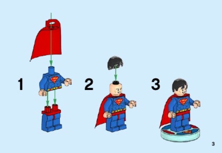 Lego dimensions superman instructions sale