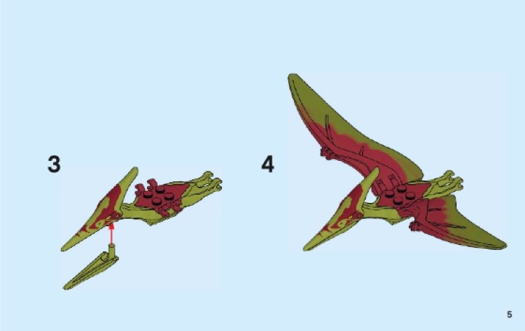 Lego jurassic world pteranodon instructions sale