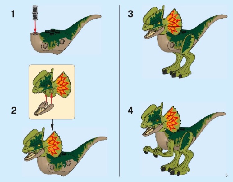 LEGO 75931 Dilophosaurus Outpost Attack Instructions Jurassic World Fallen Kingdom