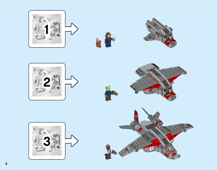 LEGO 76127 Captain Marvel and The Skrull Attack Instructions Marvel Super Heroes Captain Marvel