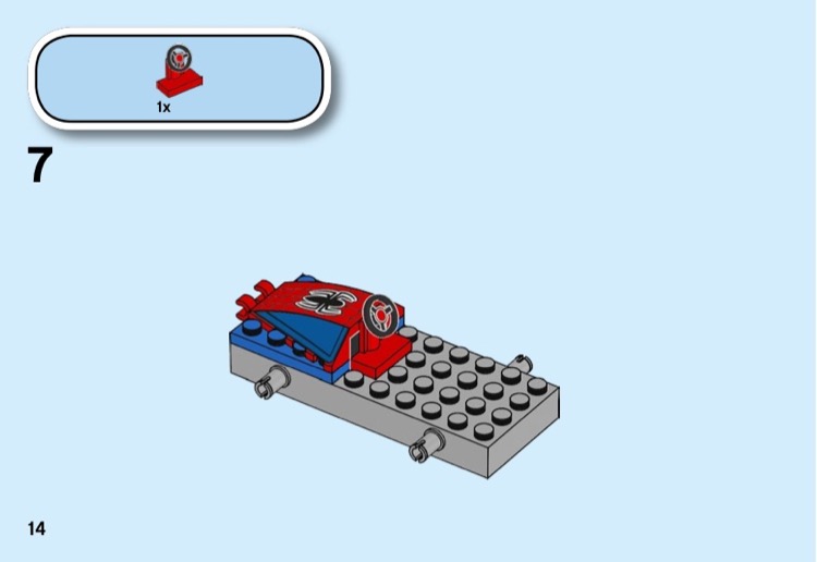 Lego spiderman car instructions sale