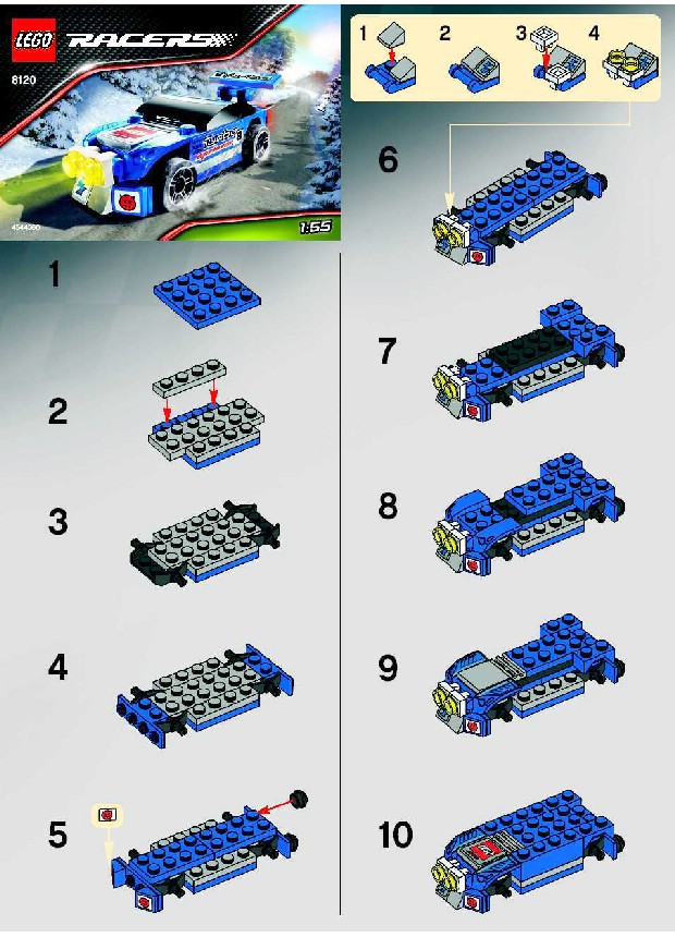 Lego racers instructions sale