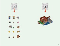 LEGO 21144 The Farm Cottage Instructions Minecraft Minifig scale